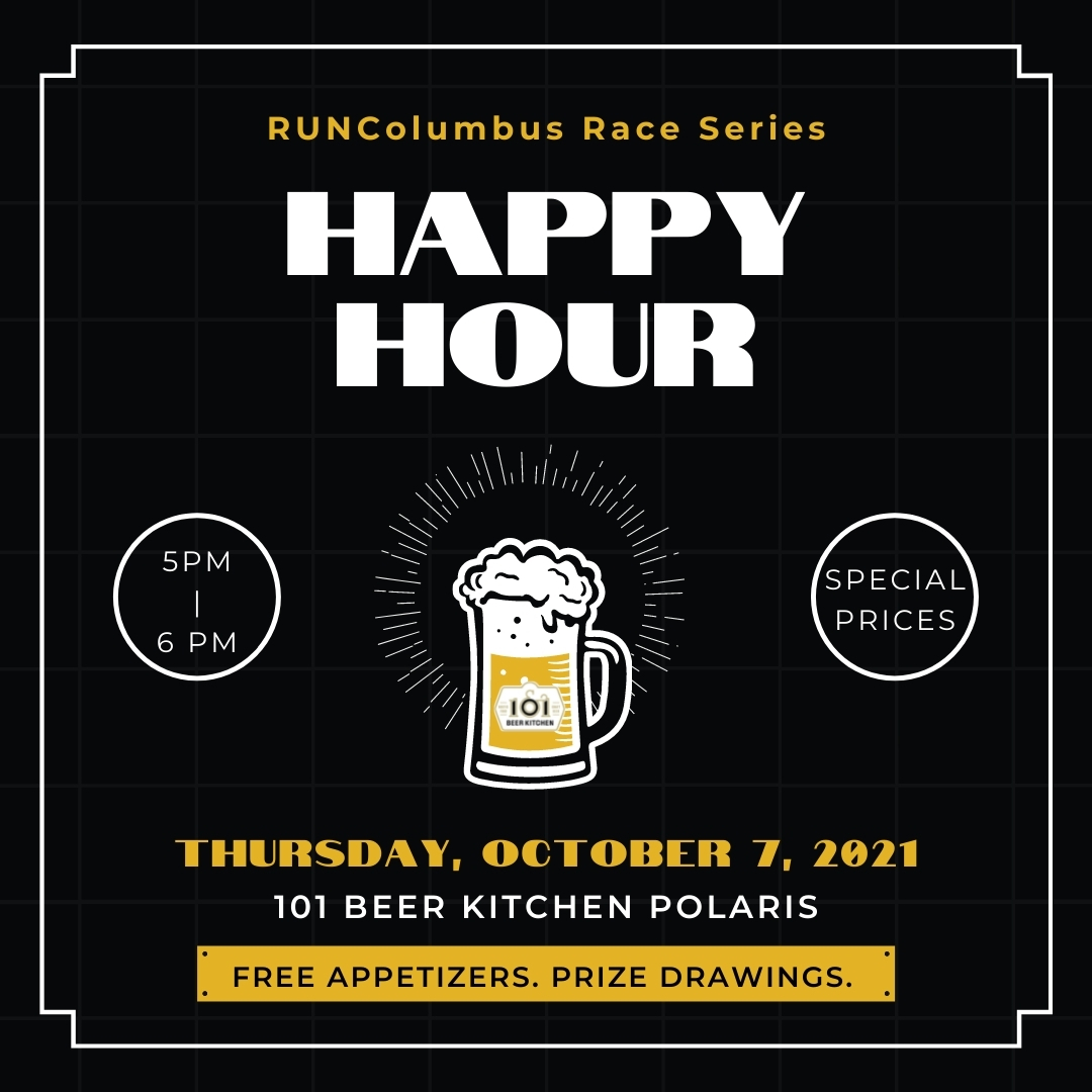 First RUNColumbus Happy Hour Slated for October 7 RUNColumbus Race Series